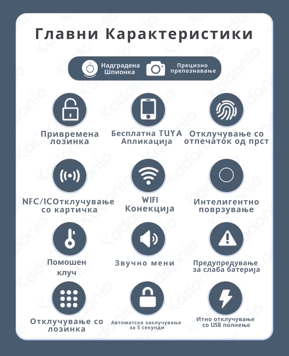 Главни Карактеристики